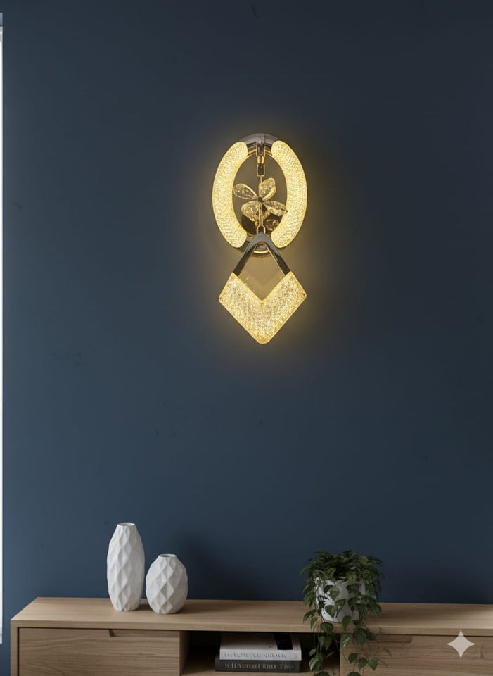 Aurora Petal💡 Luxe Wall Sconce 💎,  🌈3in1 (Golden, natural, white)