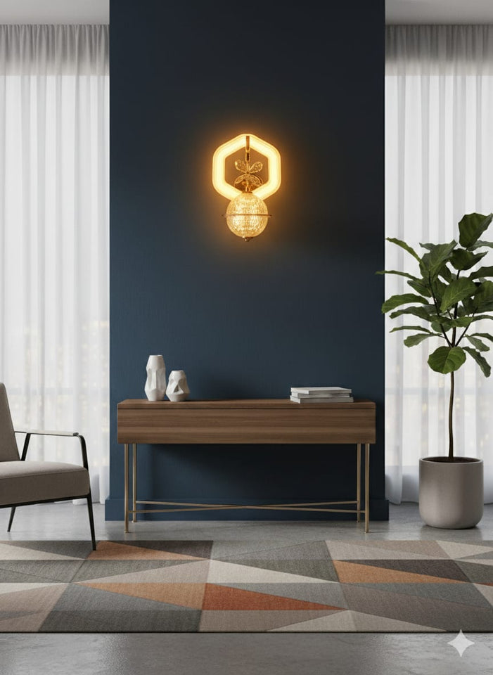 💡 Luxury Crystal Globe Wall Light – Elegance in Every Glow 🌟, 🌈3in1 (Golden, natural, white)