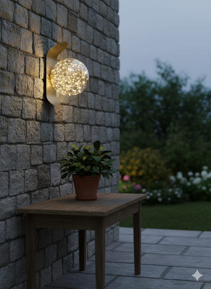 🌟 Galaxy Glow Wall Lamp – Modern Crystal Orb LED Light for Living Room, Bedroom & Hallway