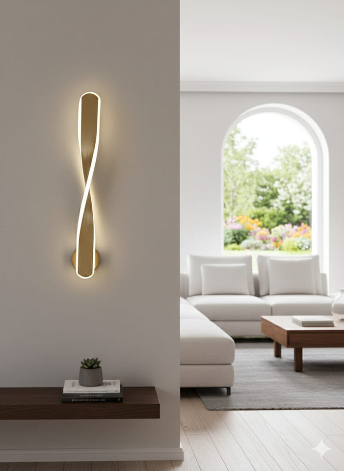 ✨ Infinity Twist LED Wall Light – Modern Minimalist Wall Lamp for Living Room, Bedroom & Hallway