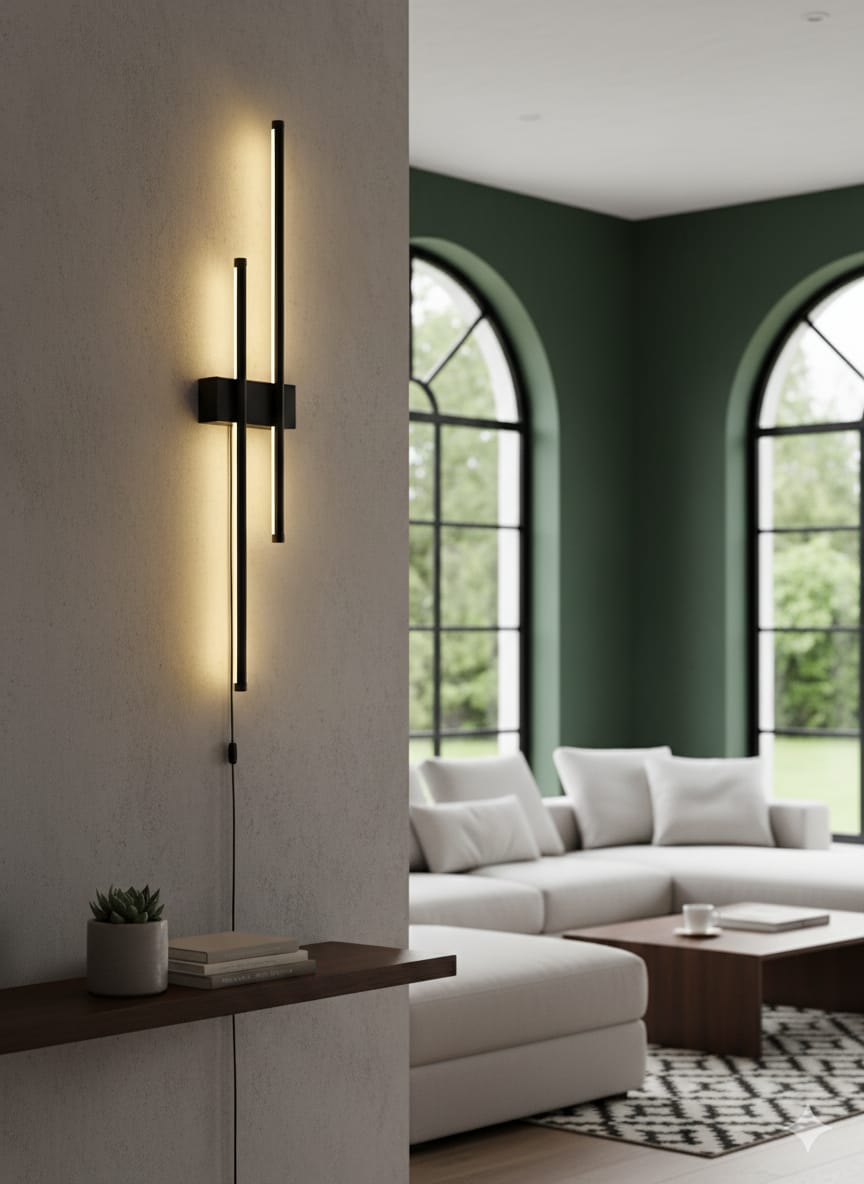 ✨ Vertical Glow LED Wall Light – Modern Minimalist Sconce for Indoor & Outdoor Elegance
