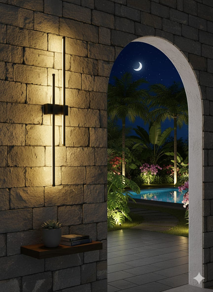 ✨ Vertical Glow LED Wall Light – Modern Minimalist Sconce for Indoor & Outdoor Elegance
