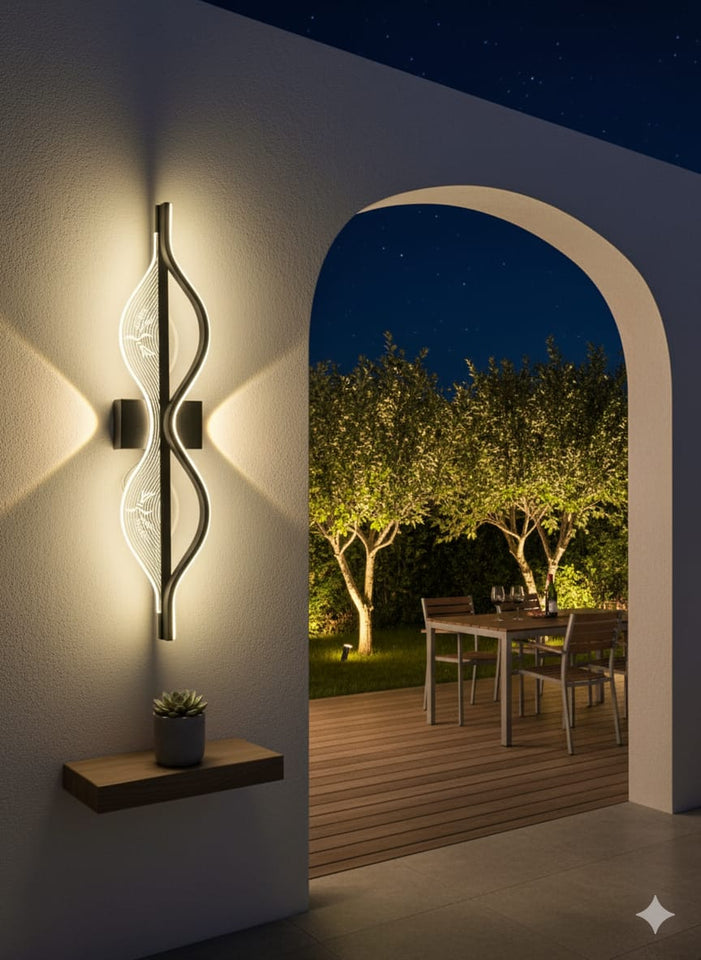 ✨ Modern Wave LED Wall Light – Artistic Minimalist Wall Lamp for Living Room, Bedroom & Hallway