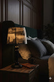 🌙 Elegant Black Bedside Lamp – Warm Glow for Cozy Nights ✨