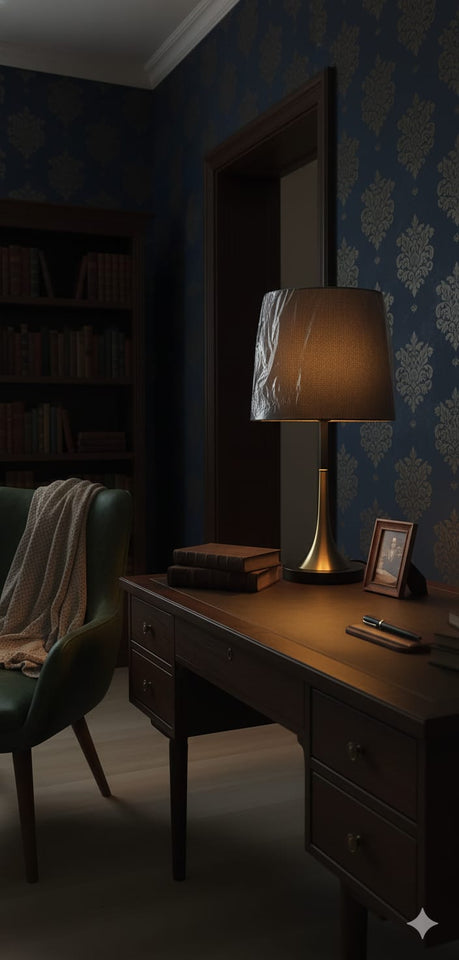 Mid-Century Modern Brass Table Lamp: A Touch of Golden Glamour 💛🛋️✨