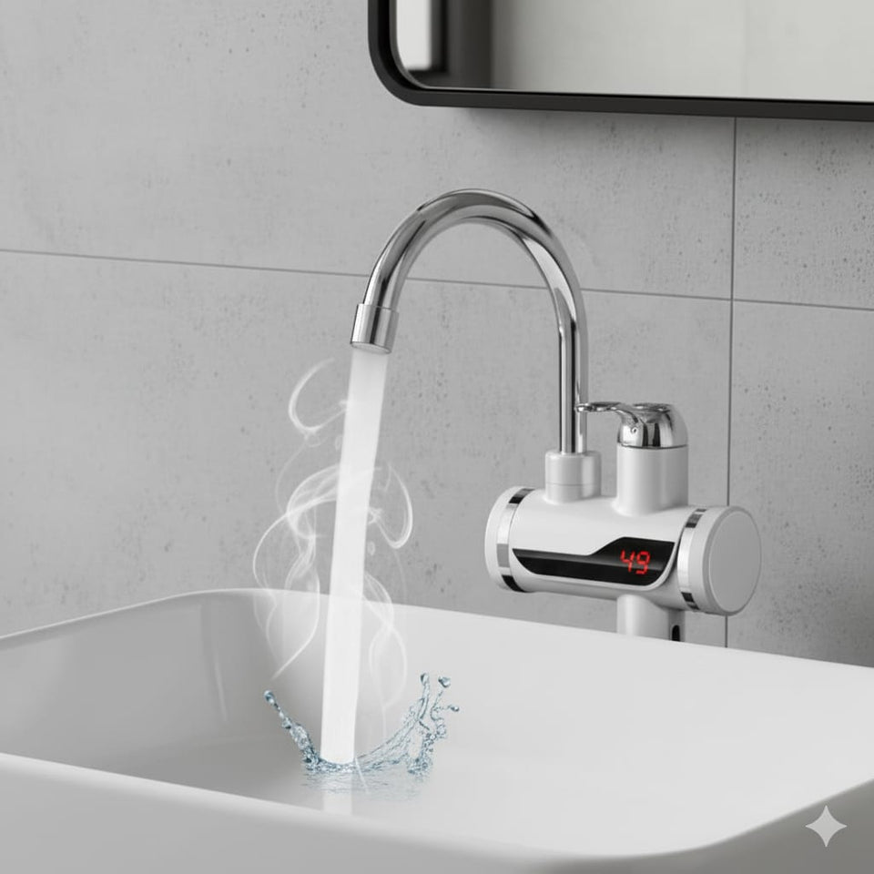 Instant Hot Water Faucet | Digital LED Temp Display | Energy-Saving Tankless Electric Heater Tap ✨